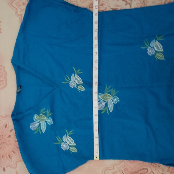 Vintage Embroidered Skirt Set Embroidery Flower Floral Cotton - Picture 11 of 16